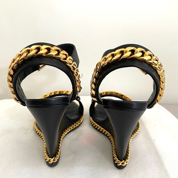 Authentic Giuseppe Zanotti leather wedges, never been used - Picture 3 of 9